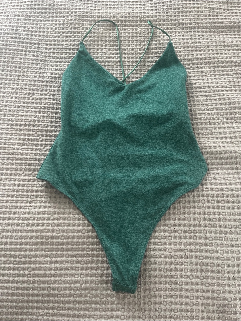 P'tula Teal Green Strappy Bodysuit